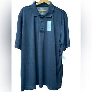 🔥🖤NWT Croft & Barrow Quick Dry Polo Golf black shirt size XL. Soft,lightweight